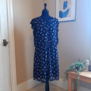 Reitman Black Flutter sleeve dress